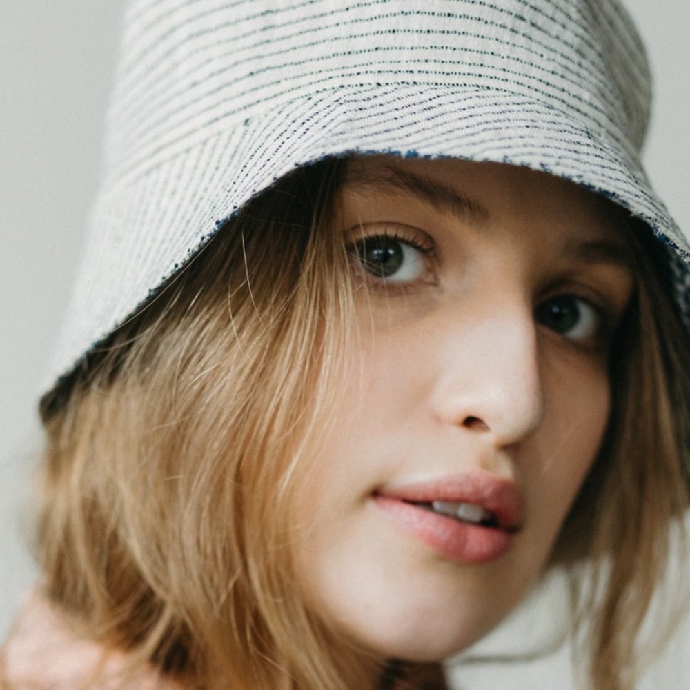 New Reversible bucket hat 100% cotton black white